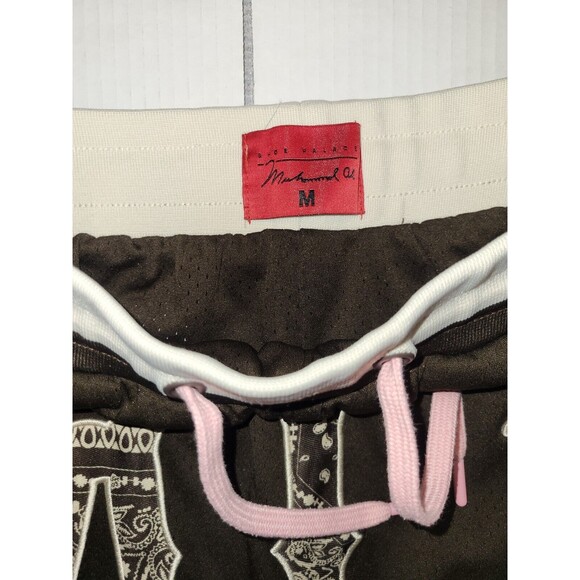 Shoe Palace Muhammad Ali Shorts Brown Pink Butteryfly Bee Mens Medium Drawstring - Picture 3 of 9